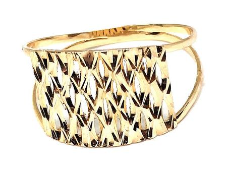 Anel de ouro 18 k Trabalhado Estampado - Elegancy Joias Imagem de Anel de ouro 18 k Trabalhado Estampado