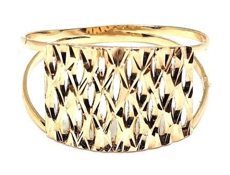 Anel de ouro 18 k Trabalhado Estampado - Elegancy Joias Imagem de Anel de ouro 18 k Trabalhado Estampado