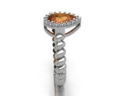 Anel De Prata Zirconia E Citrino Gota 950 Entrega Imediata - mcosta joias Imagem de Anel De Prata Zirconia E Citrino Gota 950 Entrega Imediata