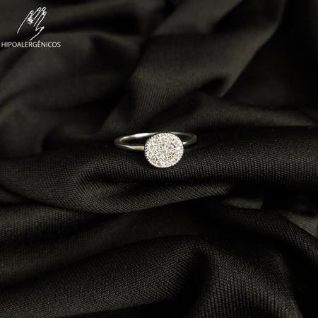 Anel Estilo Solitário Chuveirinho Cravejado Micro Zircônia Moda Semi joia Banhada Antialergica - TY Semijoias Imagem de Anel Estilo Solitário Chuveirinho Cravejado Micro Zircônia Moda Semi joia Banhada Antialergica