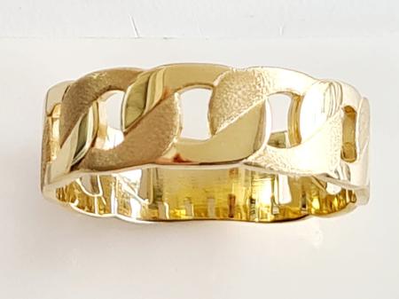 Imagem de Anel Modelo Malha Grume, Em Sua Criação, Em Ouro Amarelo 18K