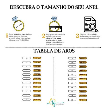 Imagem de Anel Solitário Dedo Pedra Grande de Zircônia Redonda Moda Semijoia Tendencia Banhada Antialergica