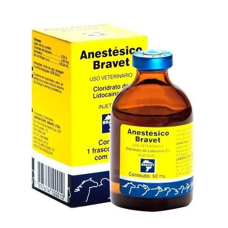 Anestésico Bravet Uso Veterinário 50 ml Imagem de Anestésico Bravet Uso Veterinário 50 ml