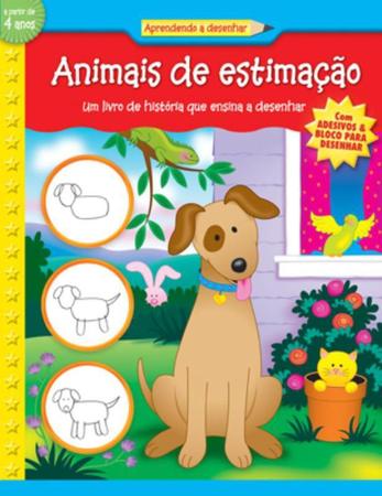 Imagem de Animais de estimação - aprendendo a desenhar - com adesivos - zastras