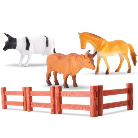 Animais De Fazenda Em Vinil Vaca Touro Cavalo 564 - Bee Toys Imagem de Animais De Fazenda Em Vinil Vaca Touro Cavalo 564 - Bee Toys