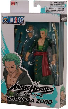 Bandai Anime Heroes One Piece Roronoa Zoro 6.5 Action Figure