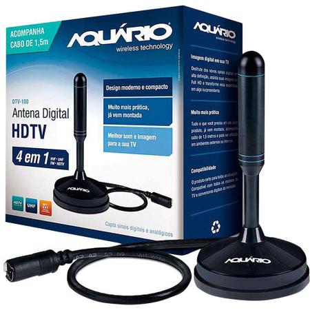 Imagem de Antena Aquario Digital 1.5 Metros HDTV FM sem Receptor