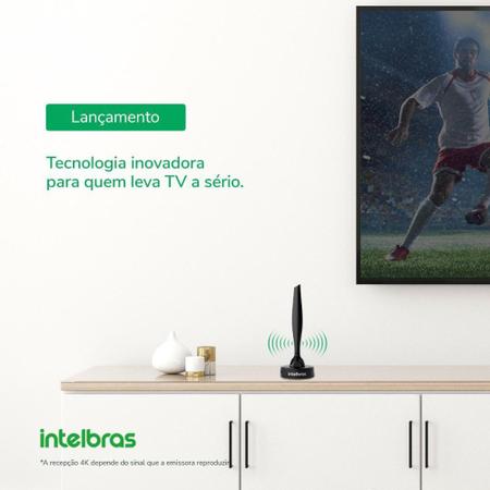 Imagem de Antena Interna Tv Digital Universal Intelbras Uhf Full Hdtv 4k Ai 1015