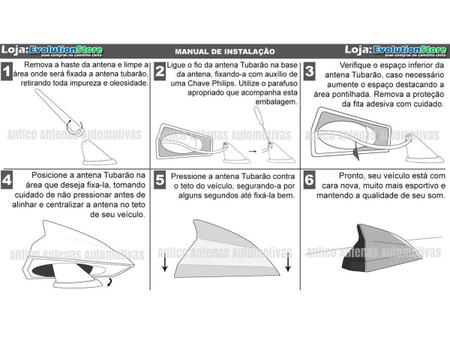 Imagem de Antena Shark Decorativa Antico BRANCA AN077