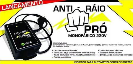 Imagem de Anti Raio Protetor Para Portão Automatico 220v Protecao Ipec