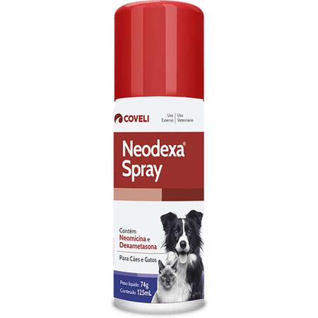 Imagem de Antibiótico Neodexa Spray Cães E Gatos Coveli  74g