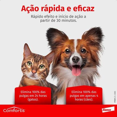 Imagem de Antipulgas Comfortis Cães 4,5 A 9kg Gatos 2,8 A 5,4kg 3 UN,