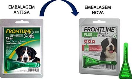 Imagem de Antipulgas E Carrapatos Frontline Plus Medicamento Remédio Pipeta Aplicável Para Cães 40 A 60kg Pet
