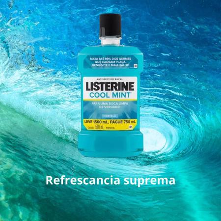 Imagem de Antisséptico Bucal Cool Mint Listerine De 1,5 Litros Oferta