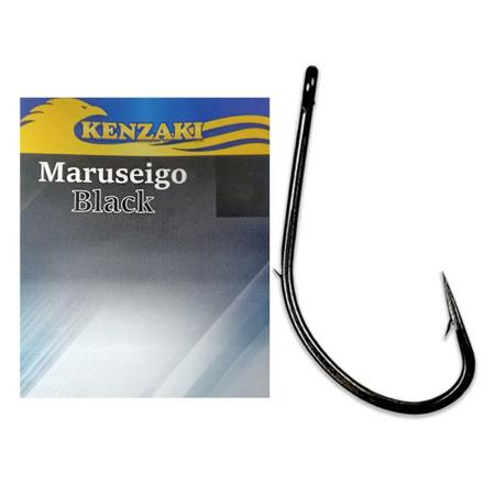 Imagem de Anzol Kenzaki Maruseigo Black 14 C/ 10 Unidades 100% aço carbono pesca