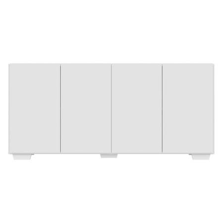Imagem de Aparador Buffet 4 Portas com Pés Quadrados Veneza Multimóveis Branco