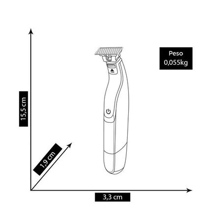 Imagem de Aparador de Pelos Philips OneBlade QP1424/10 Cor Cinza 