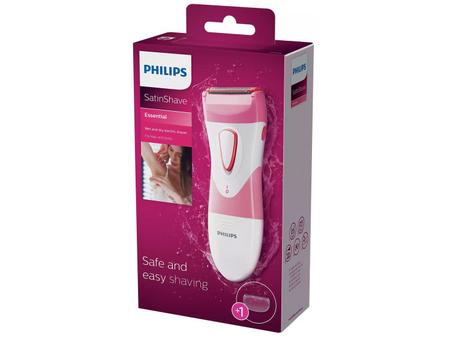 Aparador de Pelos Philips SatinShave Essential - HP6306/00 Feminino 1  Velocidade com Acessórios - Aparador de Pelos, Barba e Cabelo - Magazine  Luiza
