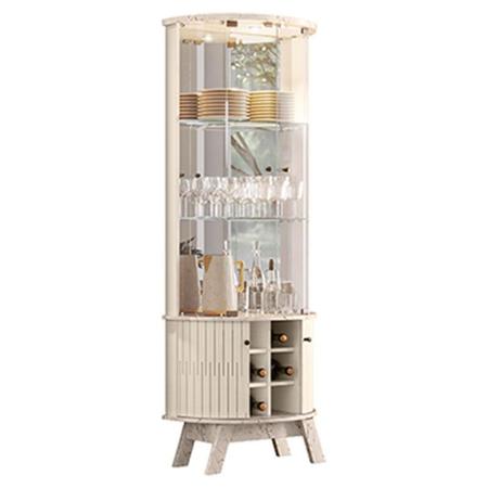 Aparador para Sala Buffet Mônaco e Cristaleira Marina Calacata Off White Madetec Imagem de Aparador para Sala Buffet Mônaco e Cristaleira Marina Calacata Off White Madetec