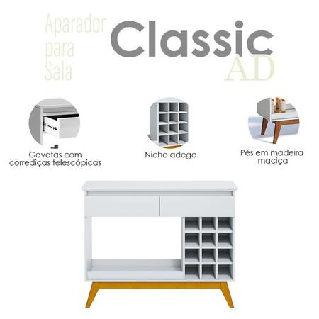 Imagem de Aparador para Sala Classic AD Branco Acetinado - Imcal