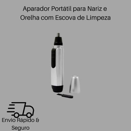 Imagem de Aparador Portátil para Nariz e Orelha com Escova de Limpeza