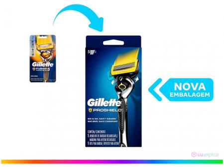 Imagem de Aparelho de Barbear Gillette Fusion5 - Proshield