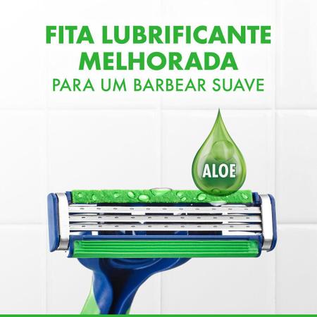 Imagem de Aparelho de Barbear Prestobarba 3 Gillette Sensecare c/ 8 Unidades