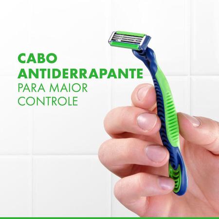 Imagem de Aparelho de Barbear Prestobarba 3 Gillette Sensecare c/ 8 Unidades