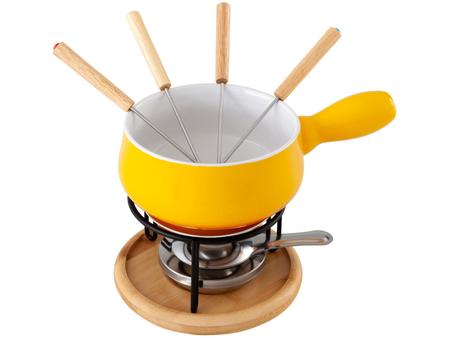 Imagem de Aparelho de Fondue Cerâmica Brinox Amarelo 9 Peças 1256108