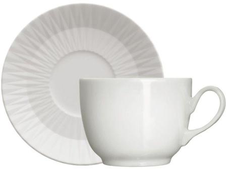 Imagem de Aparelho de Jantar Chá 20 Peças Germer Porcelanas - Porcelana Branco Redondo Diamante