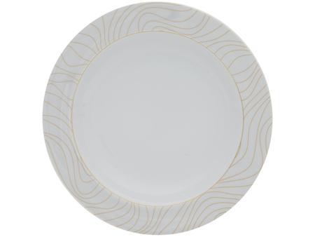 Aparelho Jantar e Chá 30 Peças Porcelana Schmidt - Dec. Blue Oak - SCHMIDT