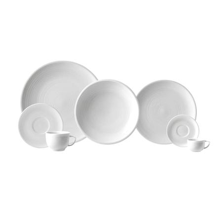 Aparelho de Jantar Chá e Café 42 Peças Porcelana Schmidt - Dec. Búzios 2406  - SCHMIDT