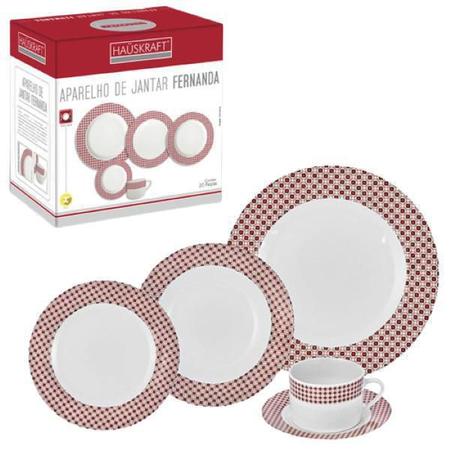 Imagem de Aparelho De Jantar De Porcelana Fernanda Hauskraft Com 20Pçs