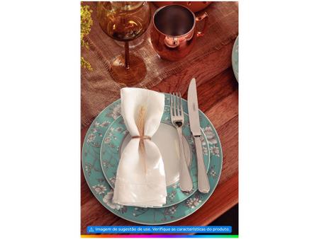 Imagem de Aparelho de Jantar e Chá 20 Peças Tramontina - Porcelana Verde Redondo Helen