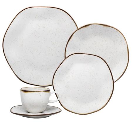 Imagem de Aparelho de Jantar e Chá 30 Peças Ryo Maresia Oxford Porcelanas