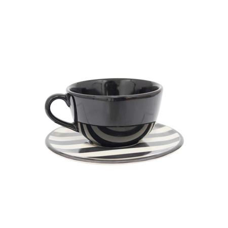 Imagem de Aparelho de Jantar e Chá 40 Peças Oxford Stripes And Dots