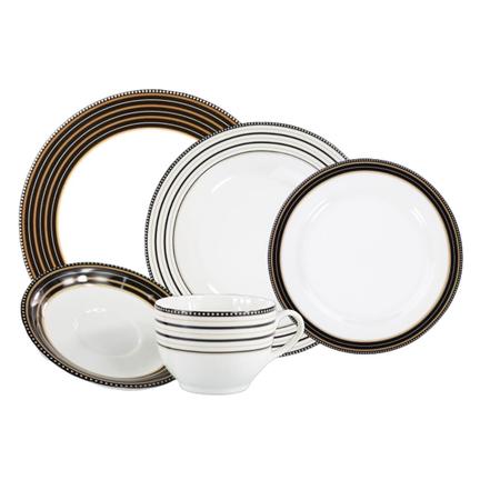 Aparelho Jantar e Chá Porcelana Schmidt 30 Peças - Dec. Jerico