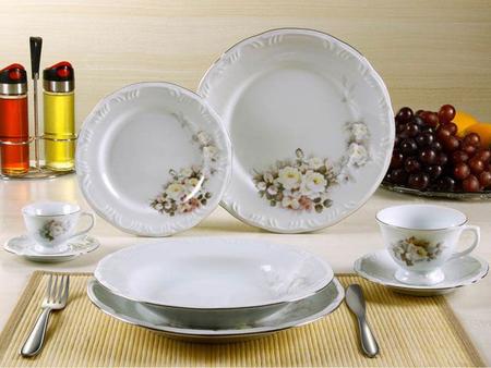 Aparelho de Jantar 42 Peças Vitória Porcelana Schmidt