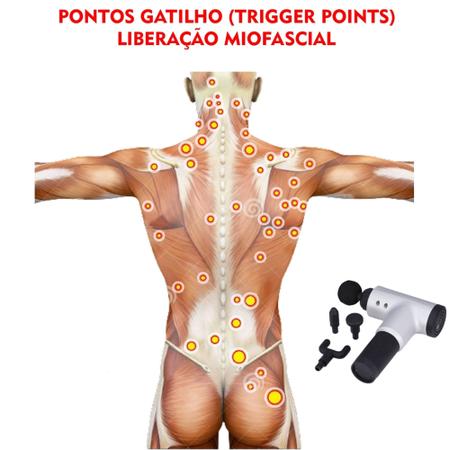 Imagem de Aparelho de Massagem  Elétrico Portátil Profissional Muscular Liberação Miofascial + Creme