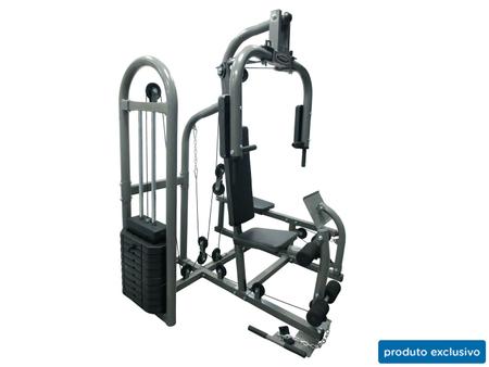 Estação de Musculação c/ 45kg de Pesos - 30 tipos de exercícios Titanium 1  - Estação de Musculação / Academia para Casa - Magazine Luiza
