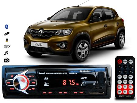 Imagem de Aparelho De Som Mp3 Renault Kwid Bluetooth Pendrive Rádio