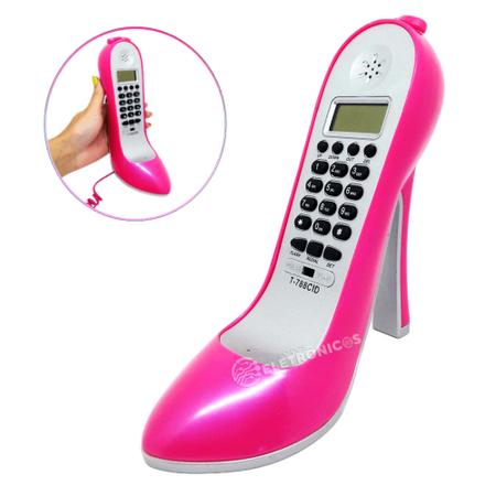 Téléphone fixe design chaussure à talon 