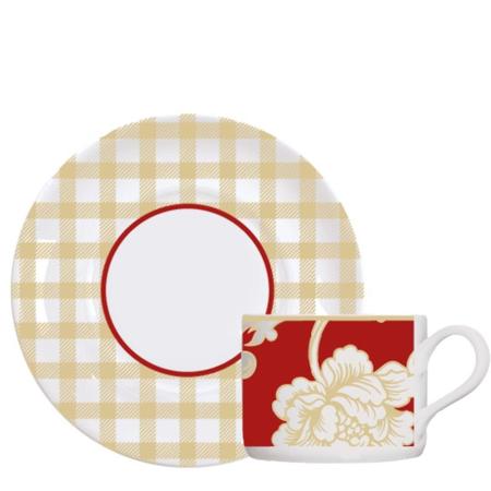 Imagem de Aparelho Jantar 24pç Versa Natal Vermelho Porcelana