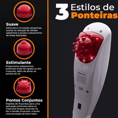 Massageador Muscular Elétrico Portátil a Bateria 6 Níveis. em