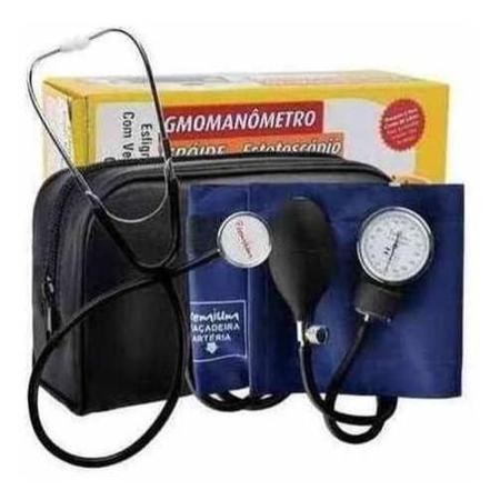 Aparelho Medidor De Pressão Arterial Manual Esfigmomanômetro com Estojo - ESFS50N - PREMIUM Imagem de Aparelho Medidor De Pressão Arterial Manual Esfigmomanômetro com Estojo - ESFS50N