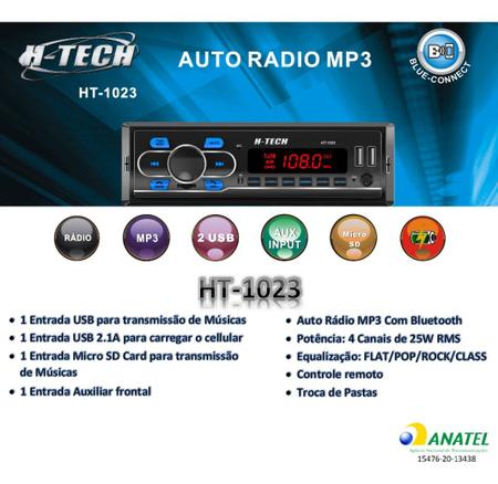 Imagem de Aparelho mp3 De Som Carro Automotivo Bluetooth Pendrive Sd Rádio universal