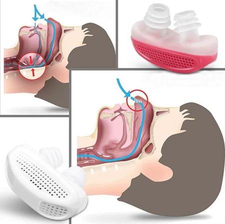 Imagem de Aparelho Nasal Anti Ronco e Apneia Com Filtro - Durma Bem