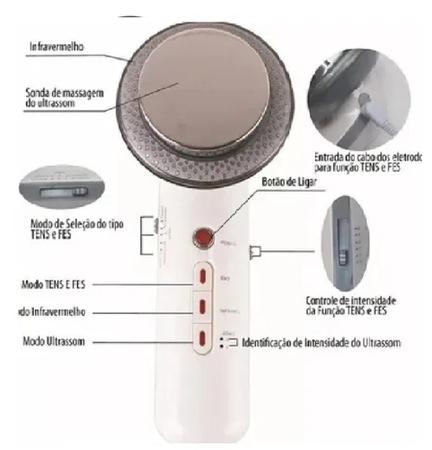 Imagem de Aparelho Portátil Fisioterapia Ultrassom Tens Infravermelho bivolt