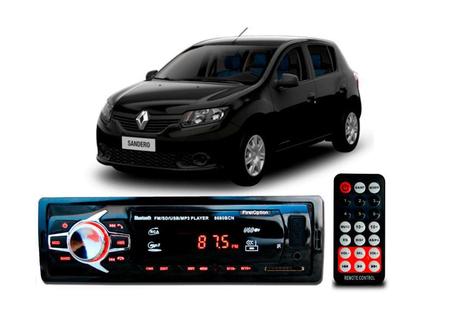 Imagem de Aparelho Som Mp3 Renault Sandero Bluetooth Pendrive Rádio