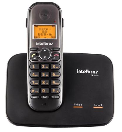 Imagem de Aparelho Telefone Fixo Viva Voz Com entrada 2 linhas Bina ID